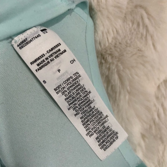 Nike Small Dri-Fit bluish green strappy workout sports bra w/ removable padding - Picture 4 of 5